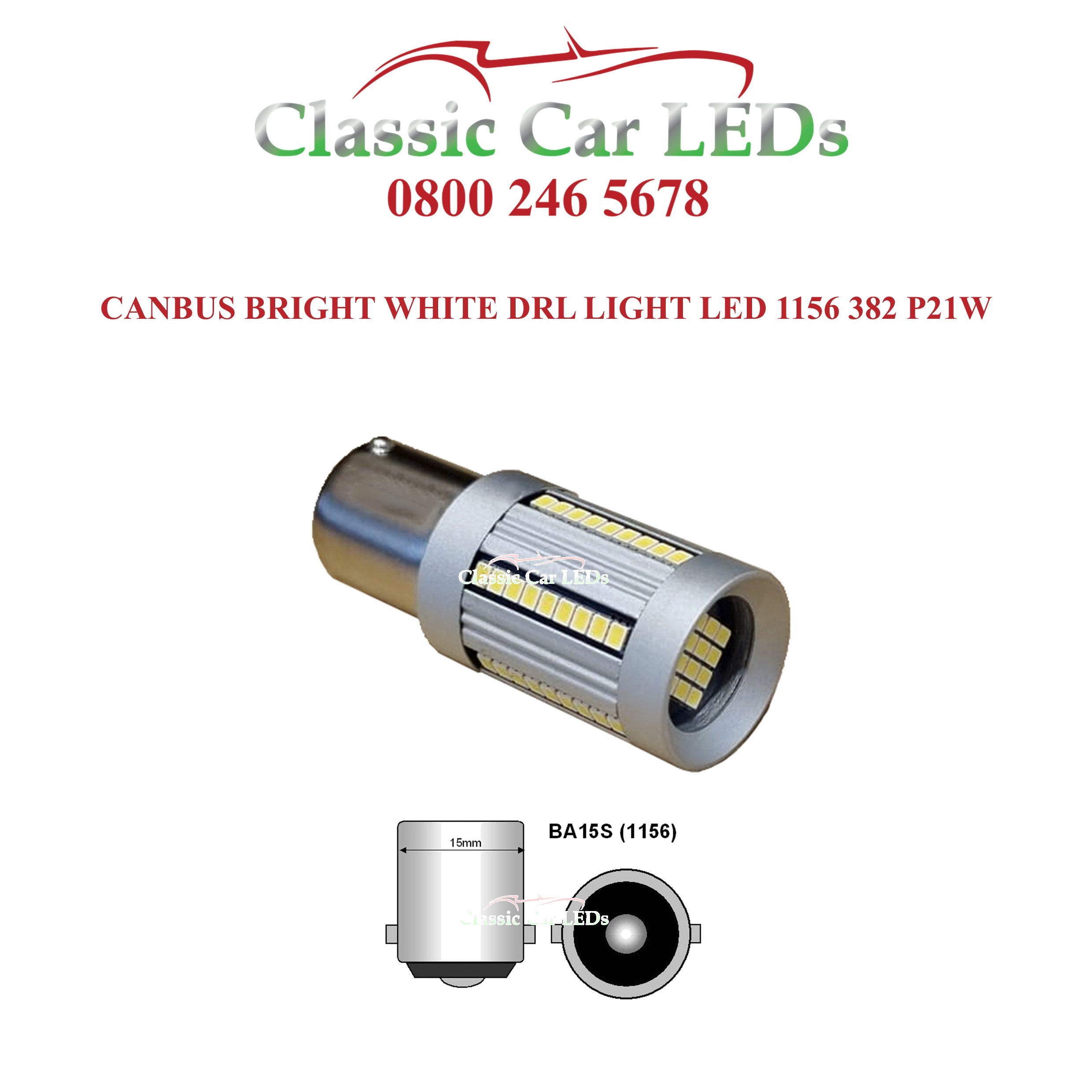 382 Twenty20 CanPlus LED Canbus Bulbs P21W