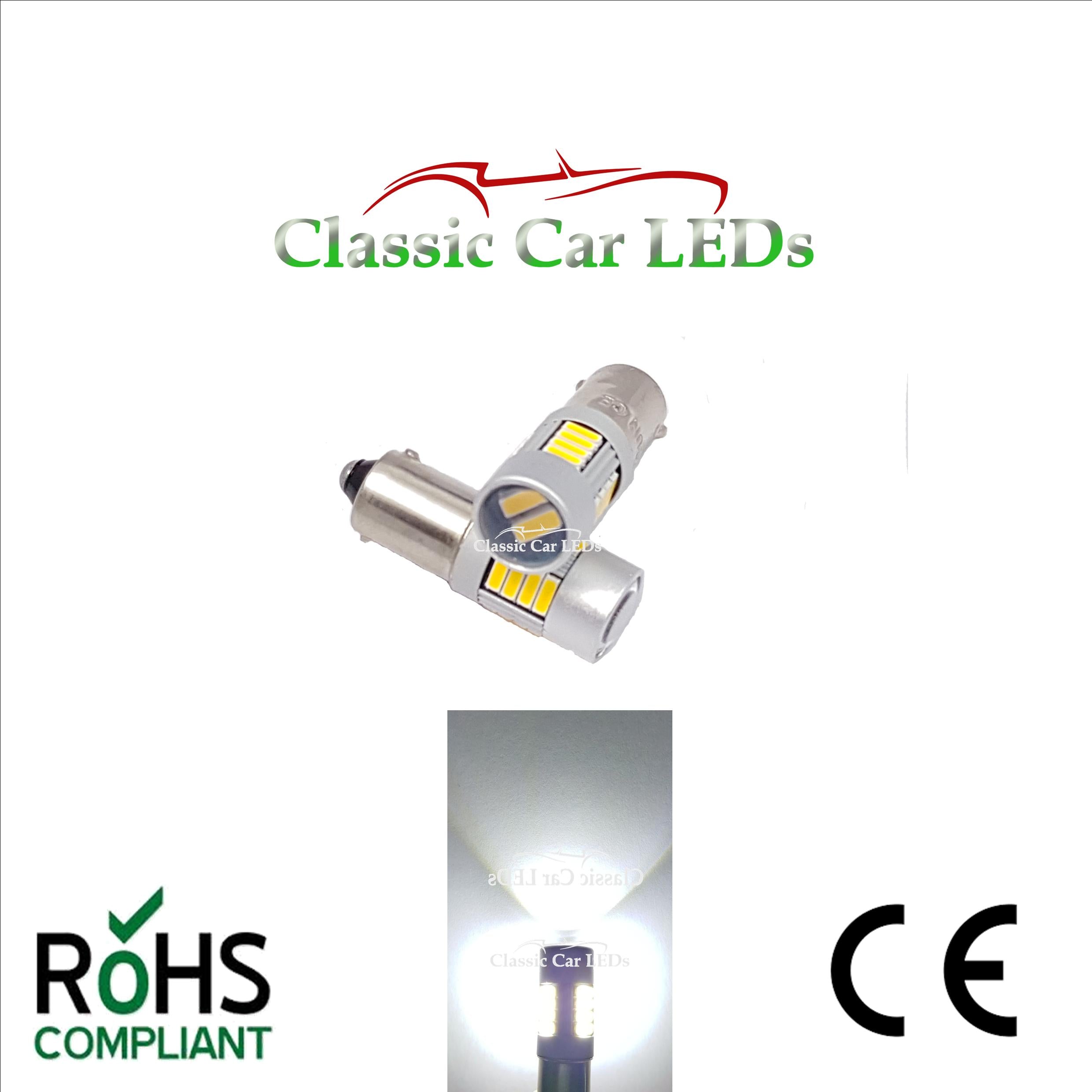 BRIGHT WHITE BA9S ERROR FREE CANBUS T4W 233 989 LED SIDE LIGHT UPGRADE –  Classic Car LEDs Ltd