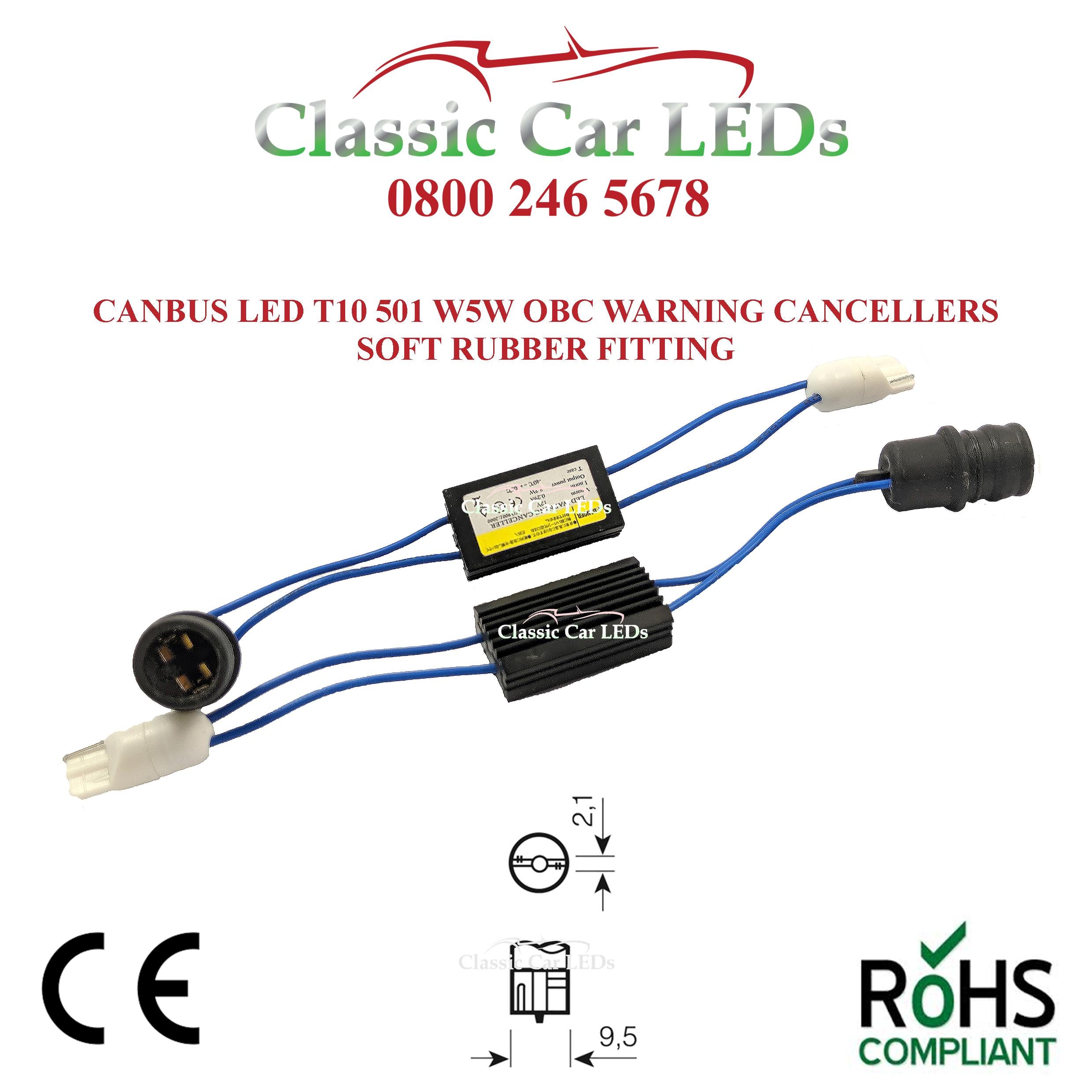 12v 24v Strobe flash warning LED T10 W5W 501 504 LED bulb lights recovery  canbus