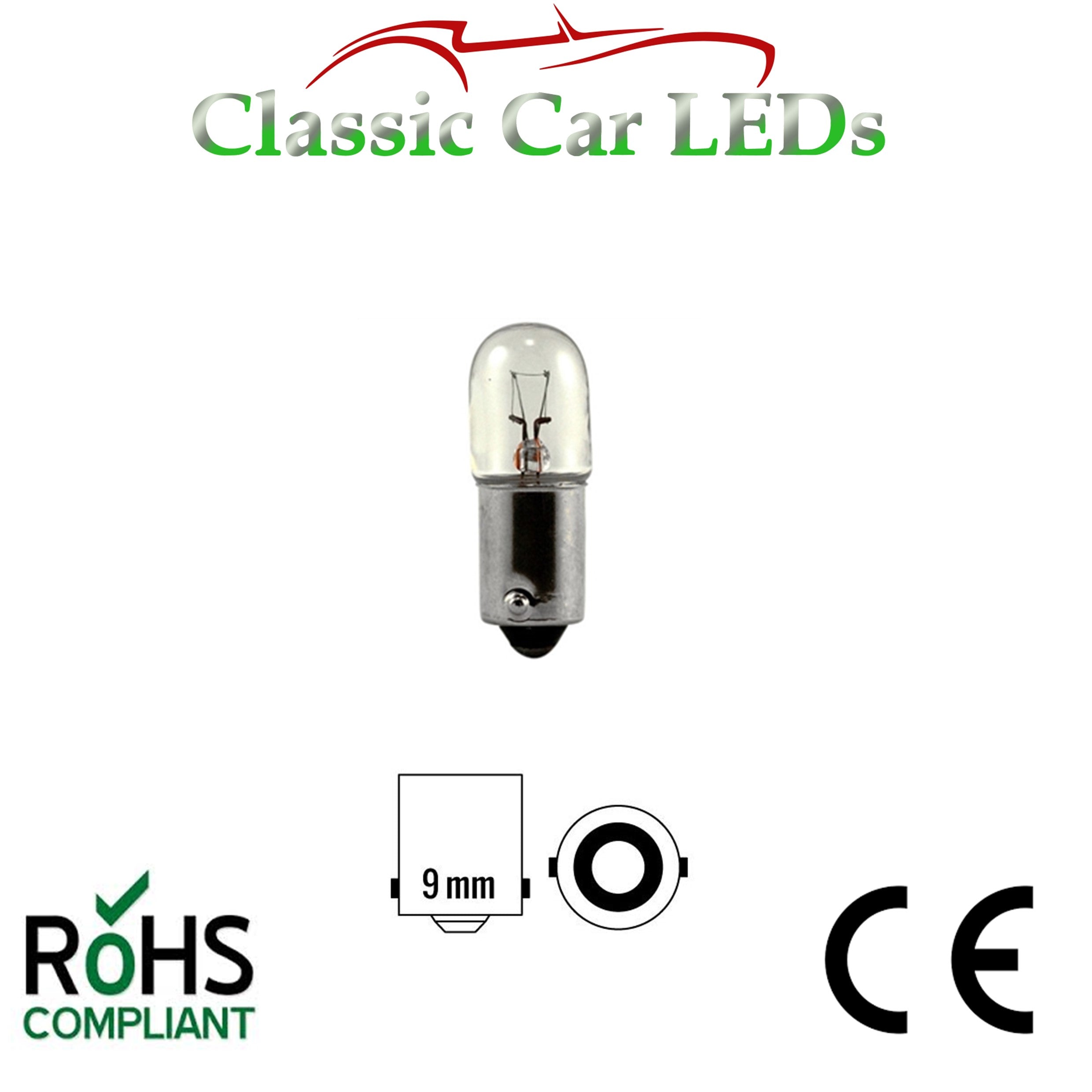 BA9S BRIGHT WHITE 200 LUMEN T4W 233 LED SIDELIGHT UPGRADE BULB LLB233 –  Classic Car LEDs Ltd