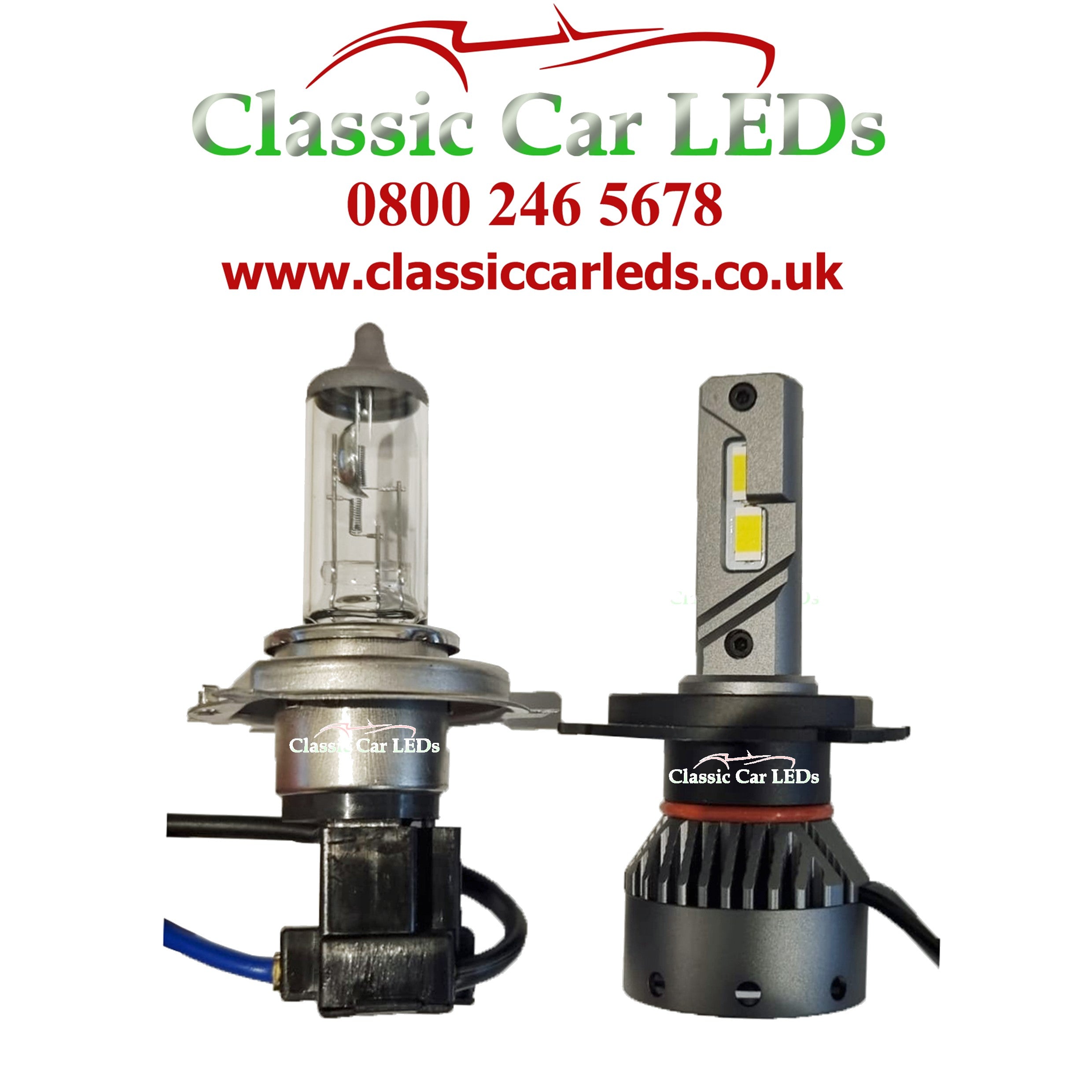 Halogen to sale led headlight conversion