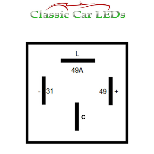 4 PIN ELECTRONIC FLASHER HAZARD RELAY LAND ROVER PORSCHE