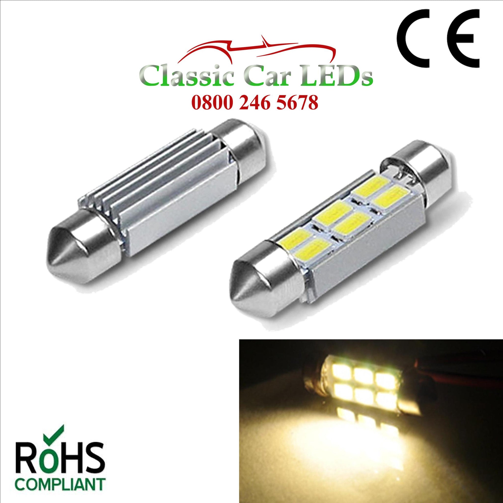 6 Volt Led Bulbs Collection Positive And Negative Earth Page 5 Classic Car Leds Ltd 9476